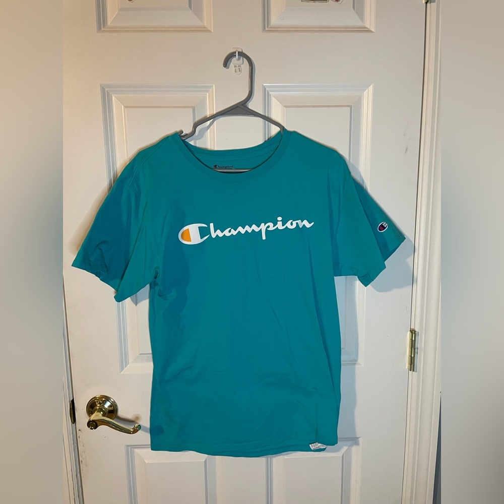Teal Champion Shirt Unisex Medium